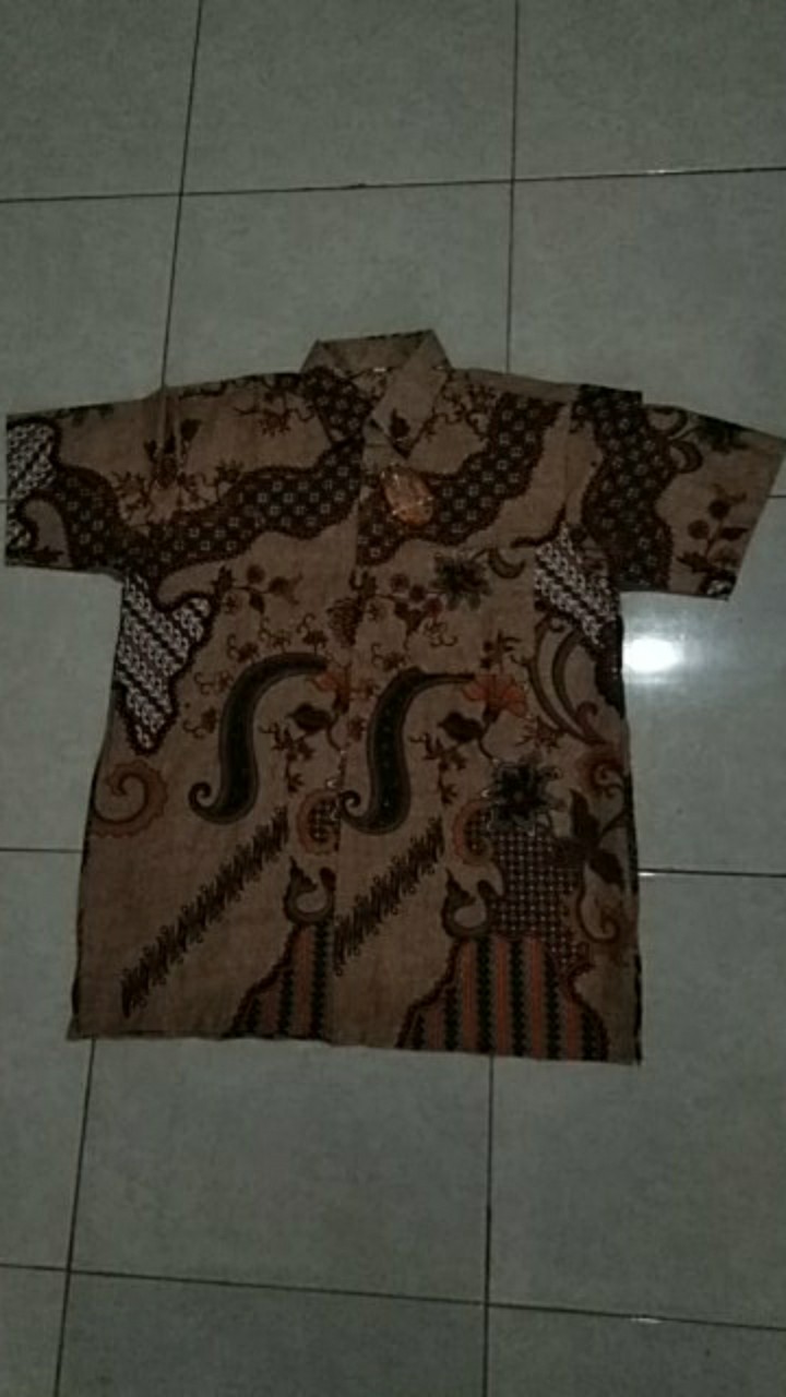 Baju Batik Couple Blouse Batik Couple Kancing Depan Modern Dan Murah Kode - 04