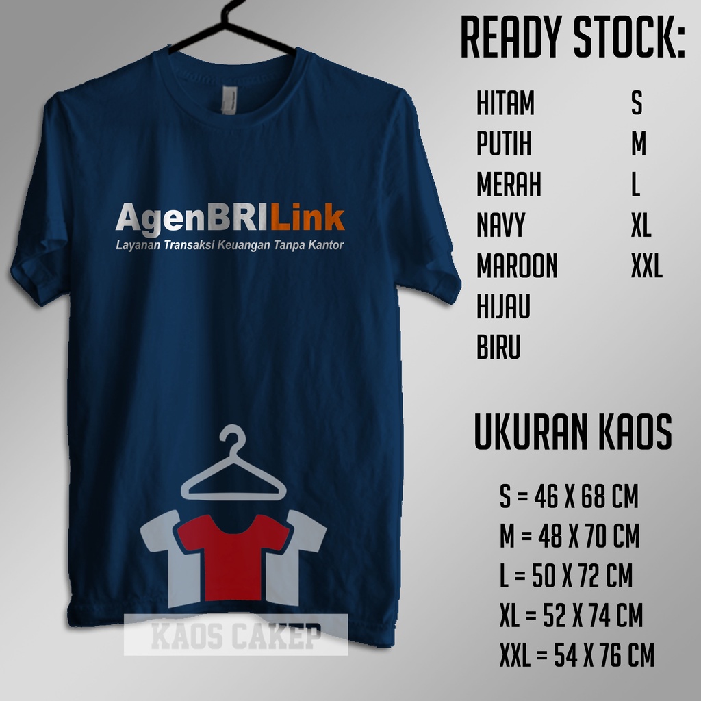 Kaos Agen BRILink Logo Baju Perusahaan