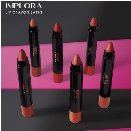 ✨SHASYA✨ IMPLORA LIP CRAYON SATIN - IMPLORA LIPSTICK - LIPSTIK ORIGINAL BPOM