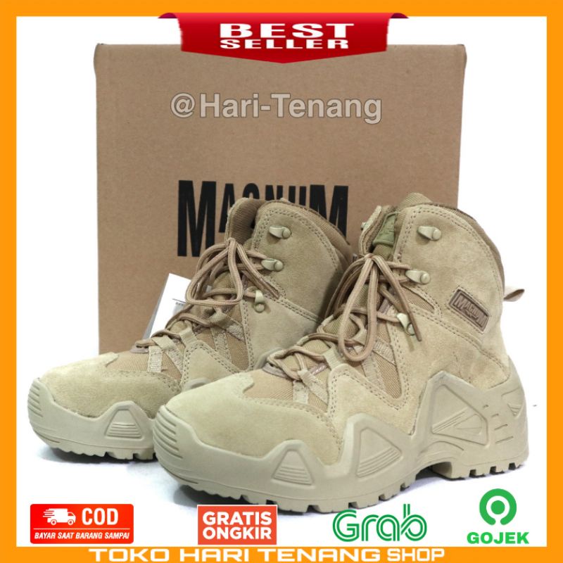 SEPATU MAGNUM COKLAT / SEPATU 168 CP / SEPATU BOOTS TACTICAL IMPORT/SEPATU PRIA DAN WANITA