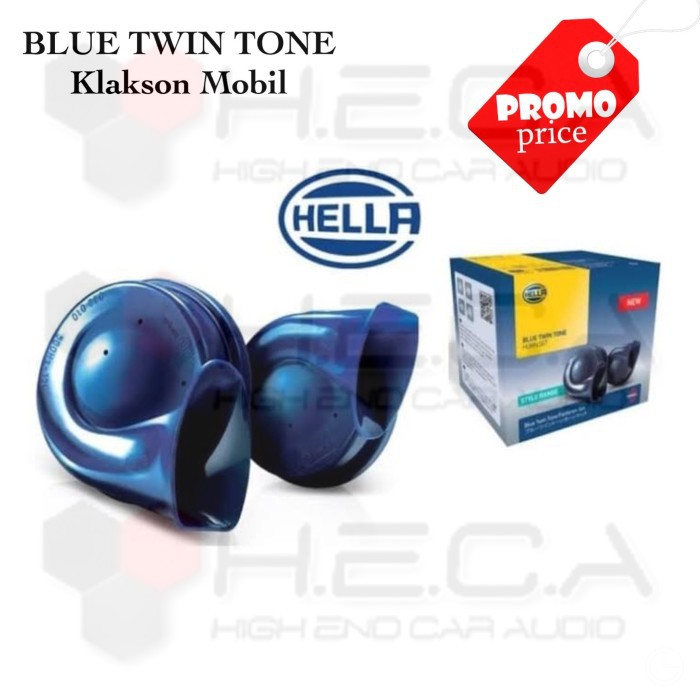 HELLA Blue Twin Tone Klakson Mobil & Motor suara mercy ORIGINAL