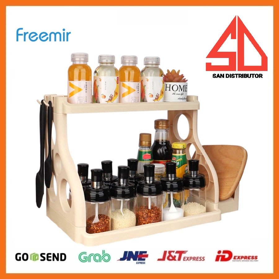 rak tempat bumbu dapur freemir 2 susun 2SRF-6501 (FR0208A06501)