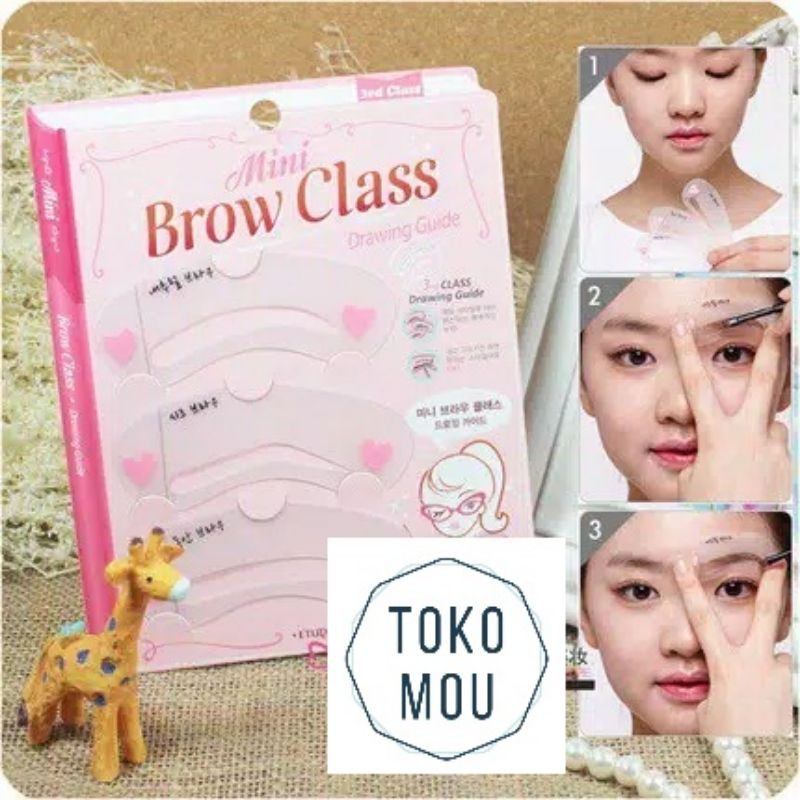 Cetakan Alis Isi 3 / Eyebrow Template / Alat Pencetak Alis