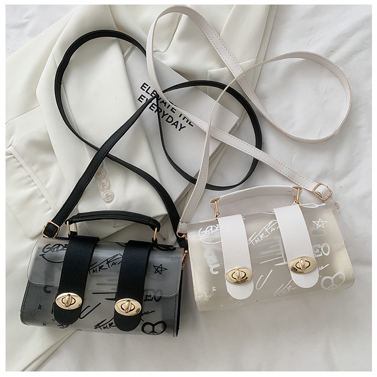 Funatic Tas Selempang Transparan Wanita Terbaru Import Fashion Shoulder Bag Tas Bahu Korea FA1027