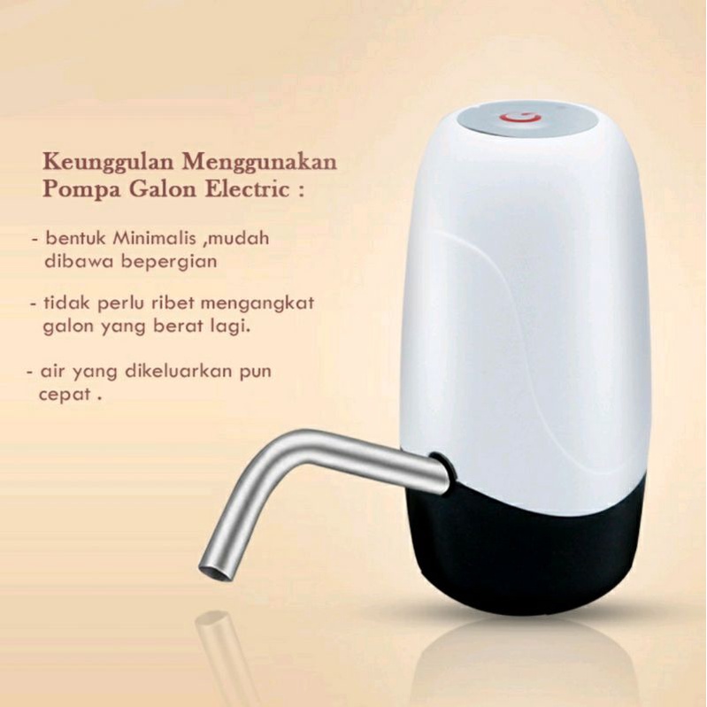 Dispenser pompa air galon elektrik Portable Water electric minum