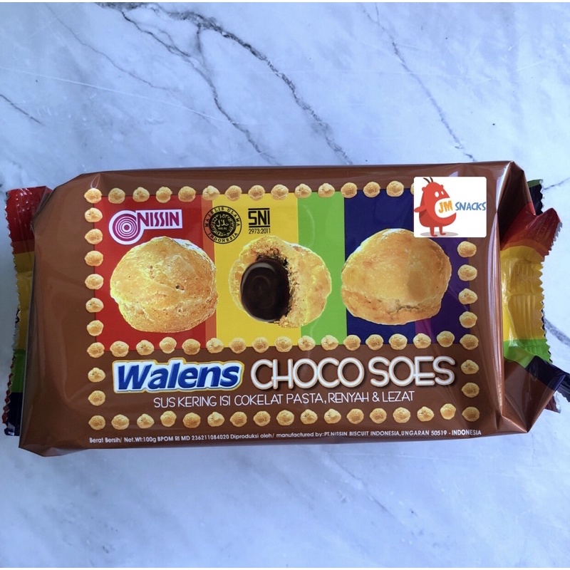 

[PROMO!!] Nissin Walens Walen Choco Soes 100gr - sus coklat nikmat walen termurah enak diskon