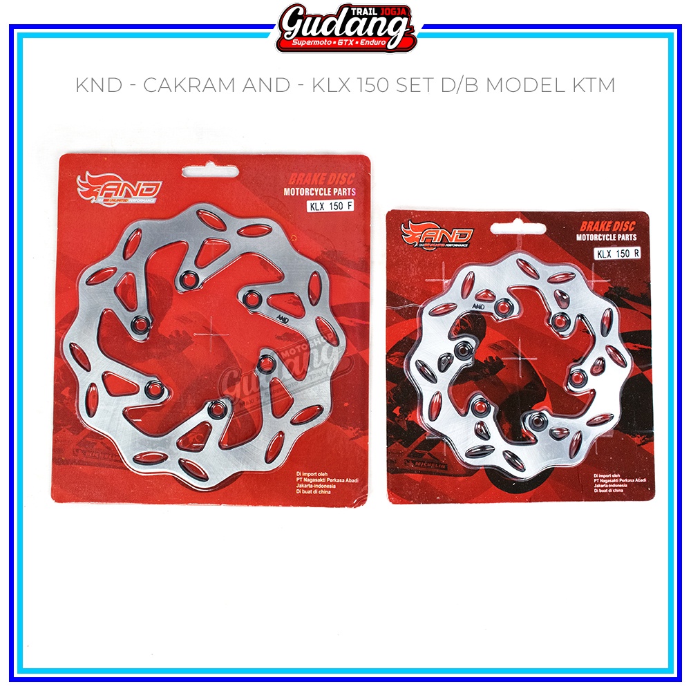 Piringan Cakram Disc Cakram Set Depan Belakang SCARLET/AND KLX 230 CRF 150L Model KTM