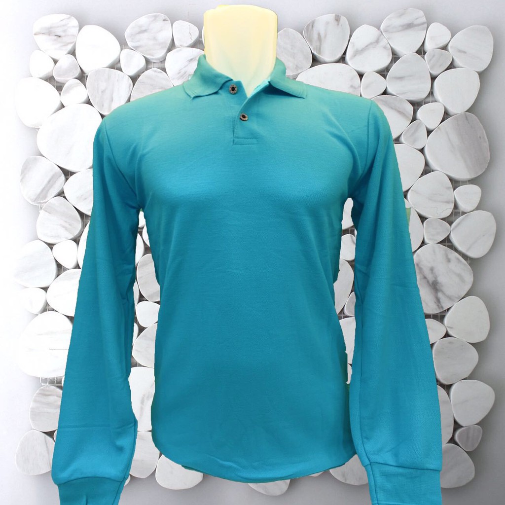 Polo Shirt Panjang, Polo Shirt, Polo Polos Panjang, Kaos Polo