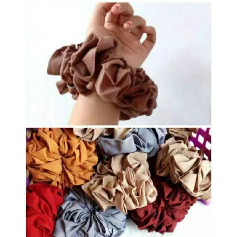 ikat rambut/ cempol/ scrunchie (6pcs)