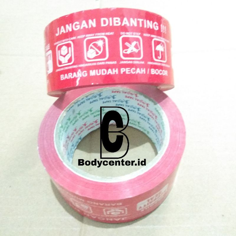 

Lakban JANGAN DIBANTING Fragile Olshop Kualitas Daimaru 100 Yard 2inch 48mm