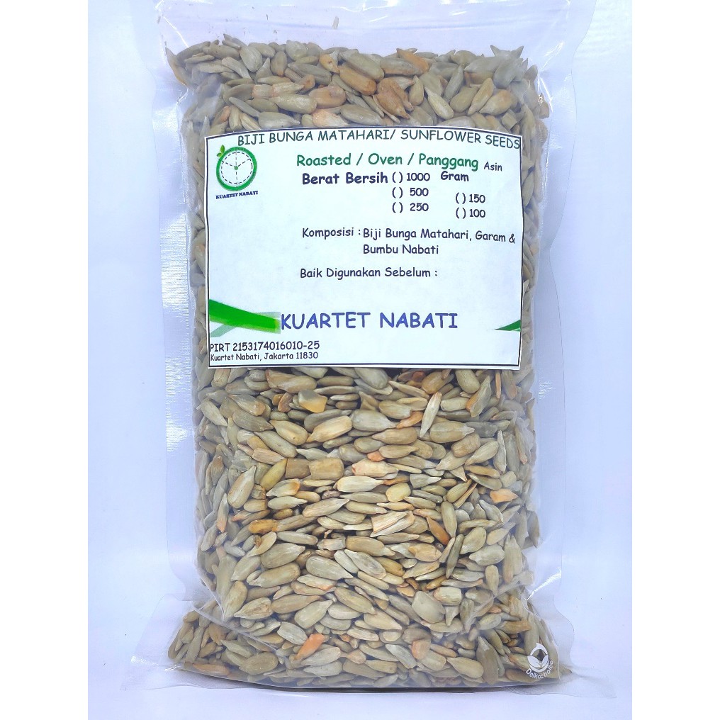 

500gr Roasted Sunflower Seeds Rasa ASIN - Salted - Biji Bunga Matahari Oven - Matang / Panggang