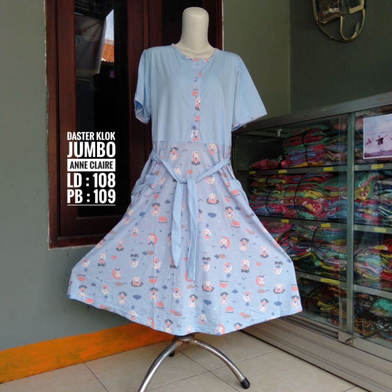 Daster Klok Jumbo Anne Claire motif kelinci