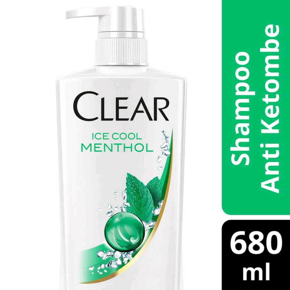 Dijual Clear Shampoo Ice Cool Menthol Anti Dandruff 680 ml Berkualitas