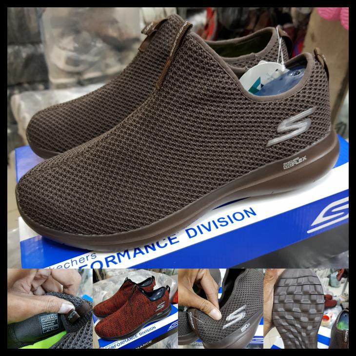 Terbaru Termurah Terlaris Sepatu Skechers Pria/Skechers Go Flex Max Warna Coklat Limited Edition