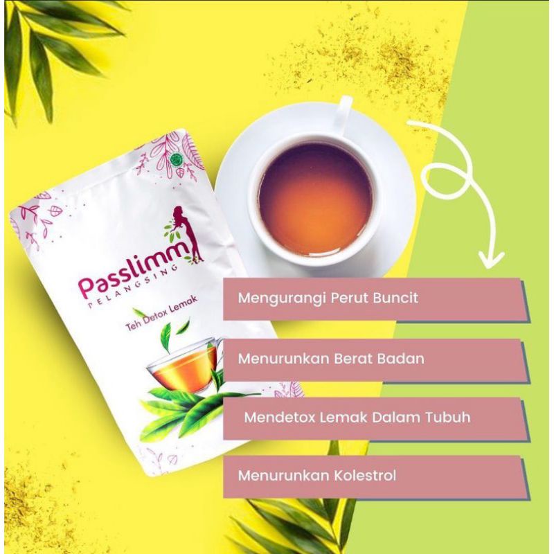 passlimm teh detox lemak /passlimm fiber ampuh menurunkan berat badan sekaligus membasmi lemak dalam