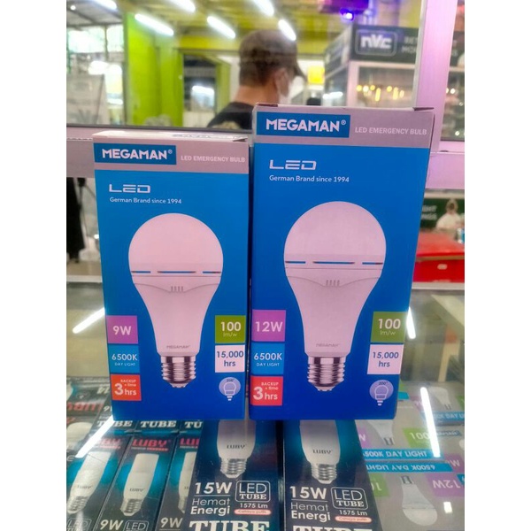 LAMPU LED BULD MEGAMAN 9W , 12W