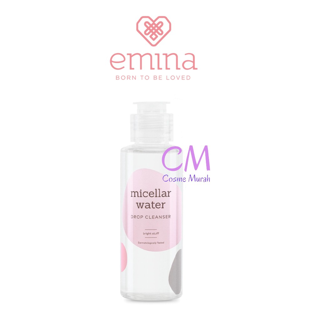 EMINA Bright Stuff Series dan Acne Prone | Moisturizing Cream Toner Face Wash Tone Up Mask Serum-Micellar Waterdrop