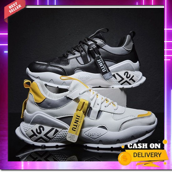 [Import Po] Sepatu Pria High-Top Sultan Viral Trendi Model Baru Jim Joker Dale 3Ca Sepatu Kulit Asli