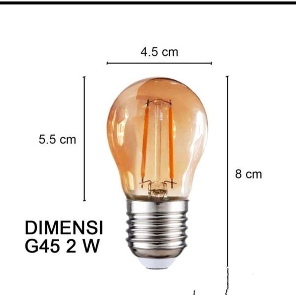 Lampu Hias LED Filamen Warm White ST64 G95 Bulb Dekorasi Cafe Mewah