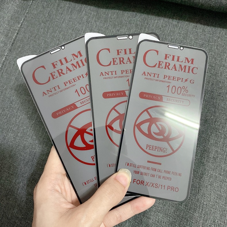 Pelindung Layar Tempered Glass Matte Anti spy Untuk iPhone 14 13 12 11 Pro X XS Max XR 7 8 6S Plus SE2020