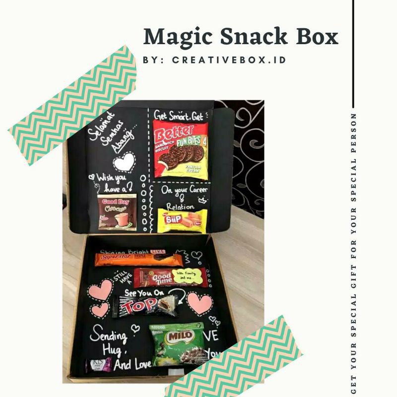 

KADO ULANG TAHUN I SNACK BOX I HAMPERS I KADO I SURPRISE I GRADUATION