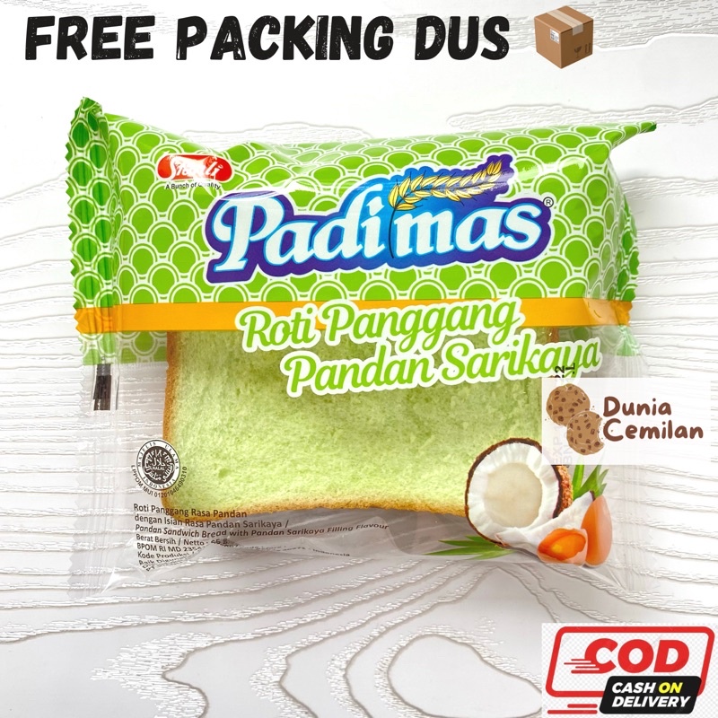 [TERMURAH!] Roti Panggang Padimas 65gr - Ropang Aneka Rasa Murah Enak-Pandan