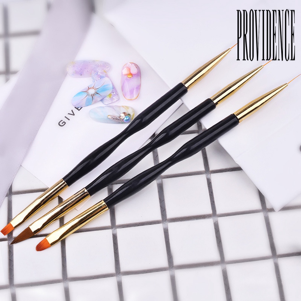 Providence Pen Brush Nail Art Kepala Ganda Gagang Ergonomis Bahan Plastik Ultra Ringan