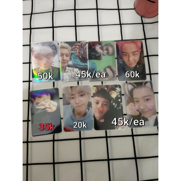[READY] PHOTOCARD OFFICIAL CHANYEOL EXO ALLEGRO OBSESSION EXACT MONSTER UNIVERSE B SC ACE WELKIT WEL