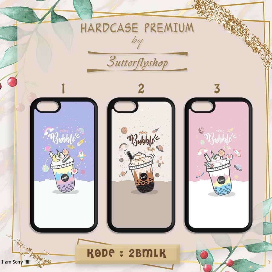 [HARDCASE] Bubble milk galaxy case Oppo Vivo Realme Redmi Xiaomi Samsung Iphone