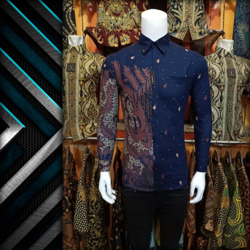 kkemejan Pria Lengan Panjang Slimfit Modern Batik Slimfit Pria batik pria lengan panjang batik