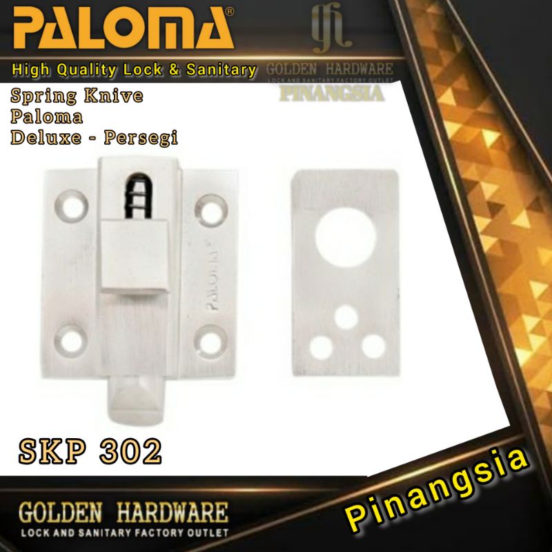 Spring Knive PALOMA SKP 302 DELUXE-PERSEGI | Kunci Jendela Slot Jendela