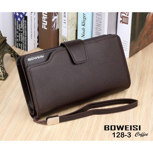 Handbag Dompet Pria Boweisi Bahan Kulit Ori Hongkong Murah Grosir Tas Batam Impor