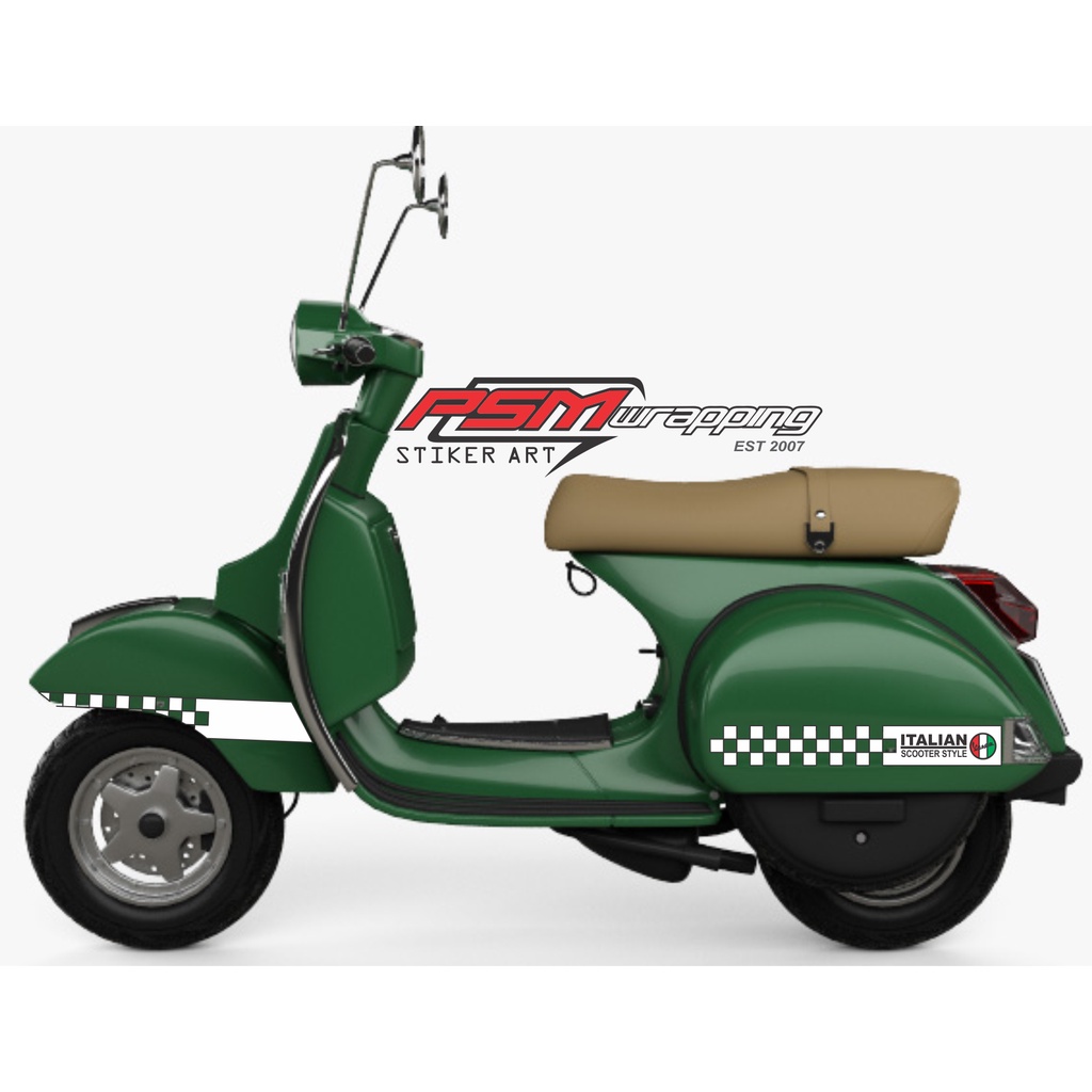 STIKER VESPA LIST CUTTING STICKER VESPA PX, PS, EXEL 2T 045
