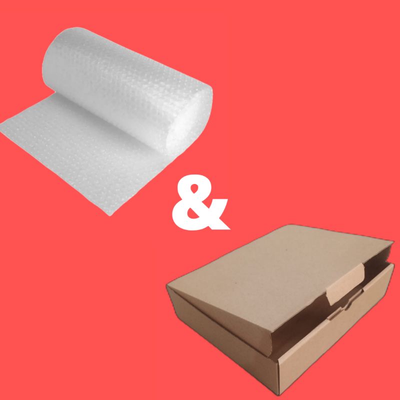 

extra kardus box & bubble wrap khusus packing a3