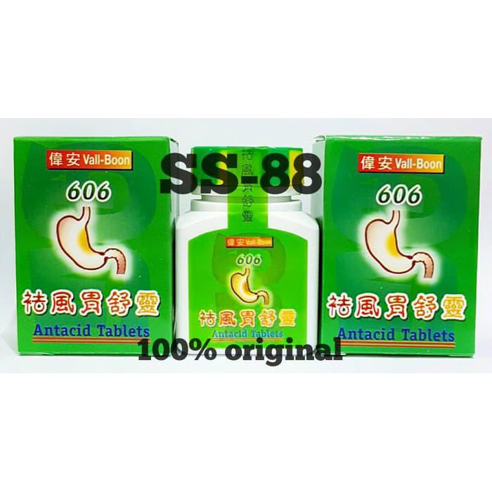 TERBUKTI MANJUR VALL-BOON 606 ANTACID TABLETS ( OBAT MAAG )