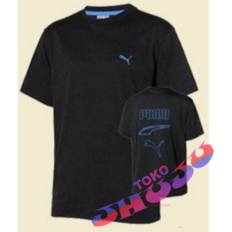 Baju T shirt Treasure Map 53 Black Team Sablon Biru Depan belakang