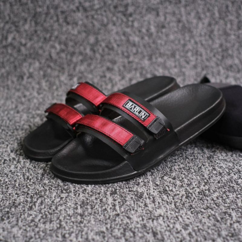 WOLF x ASTA - Sandal Casual Japit Pria Sendal Jepit Cowok Kulit Asli Full Leathers