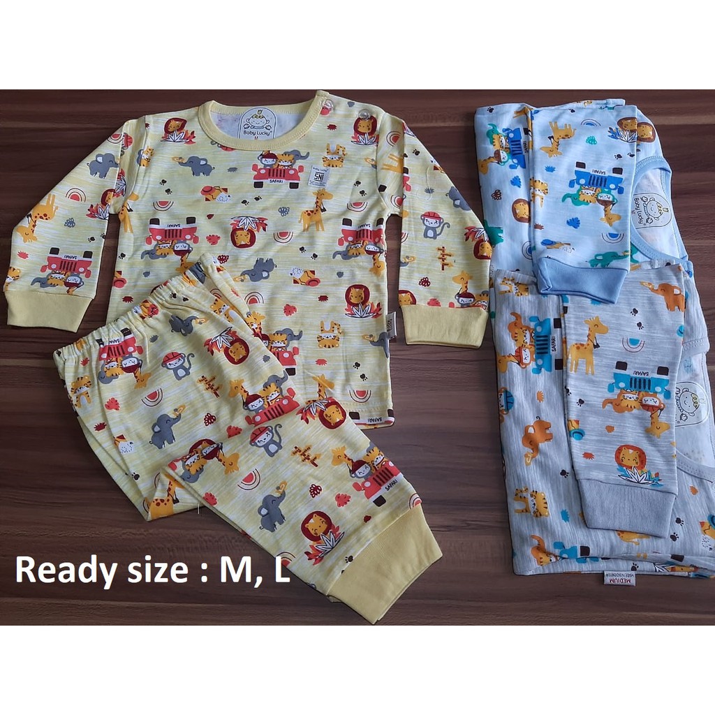 Baby lucky boys SAFARI setelan baju bayi panjang size M,L