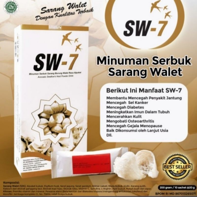 SW-7 SARANG BURUNG WALET 100% ORIGINAL DAN SEGEL