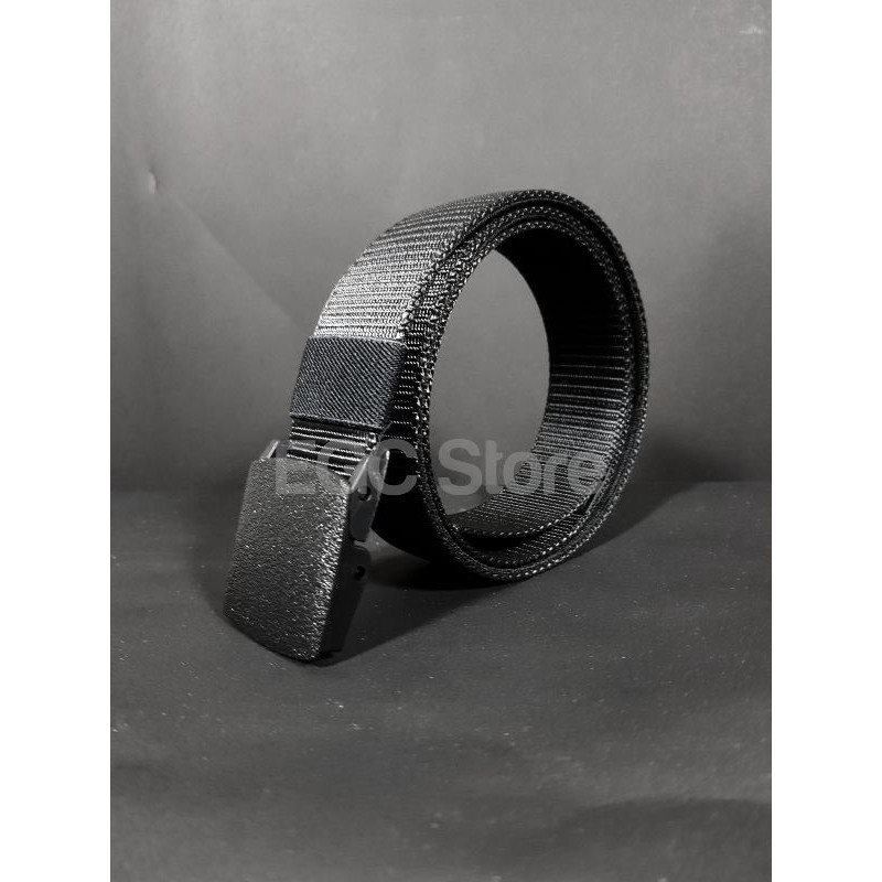 TALI PINGGANG PRIA TACTICAL MILITARY SABUK NYLON CANVAS ANTI METAL DETECTOR MC LLA 40