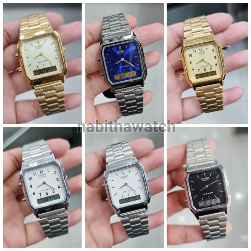 Jam Tangan Wanita Casio AQ-230 series New 230 Original Garansi Resmi