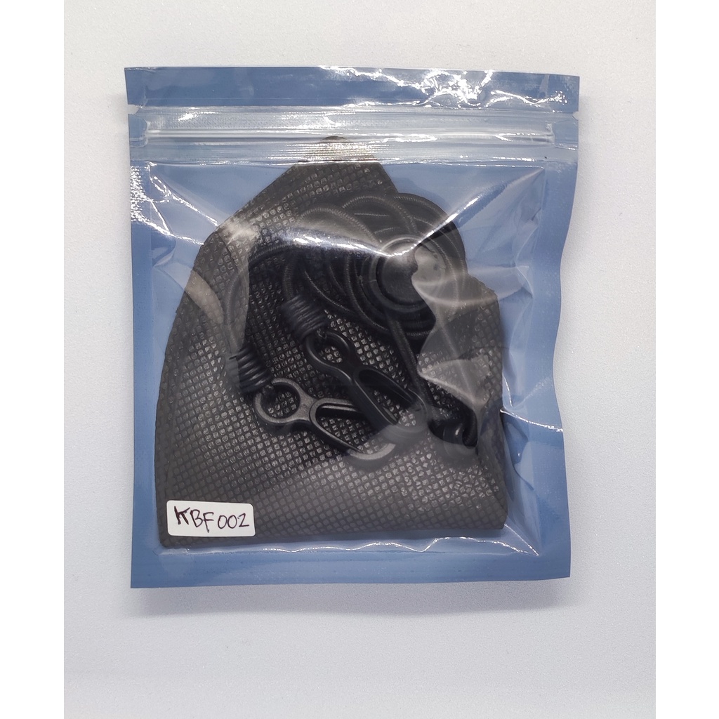 MASKER DUCKBIL Konektor Tali Masker Hitam Putih Polos Unisex Pria Wanita Masker Medis Keren kbf002