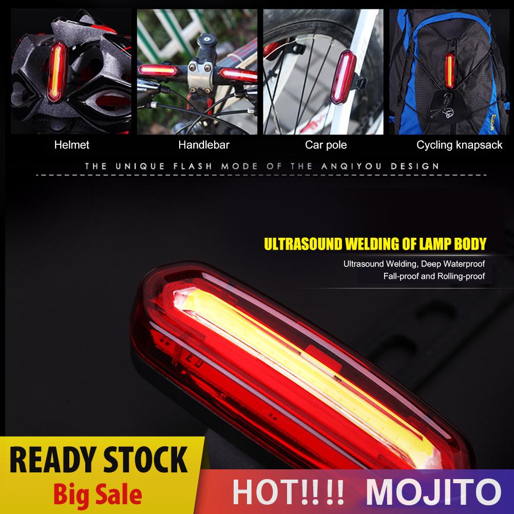 Lampu Belakang Sepeda Gunung Cob Usb Rechargeable Untuk Malam Hari