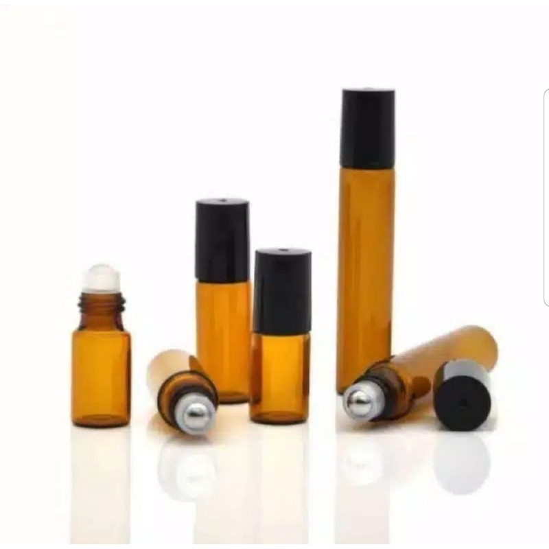 Botol Roll On Amber/Essential Oil Roller Perfume /Botol kosong roll on 10 ml 5ml 3ml 2ml 1ml