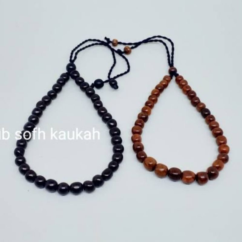 gelang &amp; tasbih kaukkah kaukkah / motif merica 33 butir