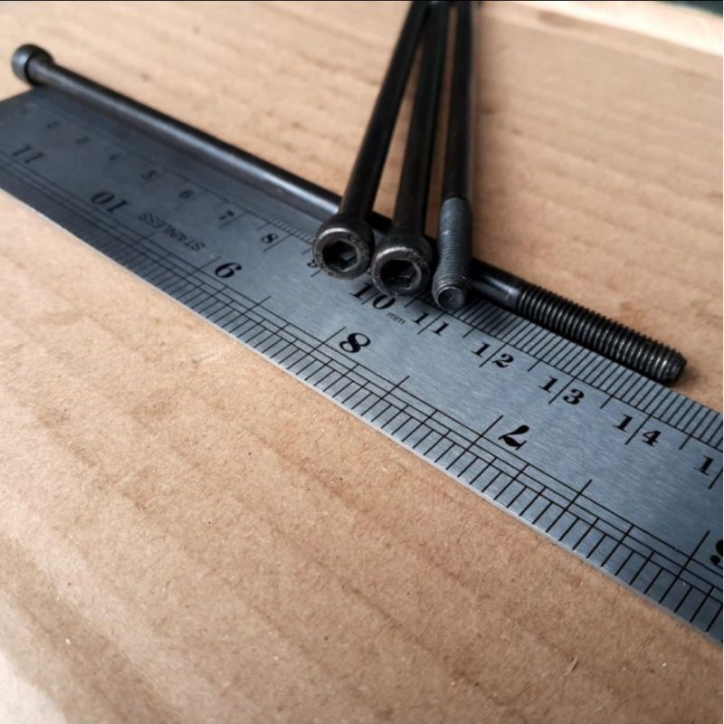 BAUT L BAJA M5 X 140 / BAUT L M5 X 140 / BAUT L M5X140 BAJA HITAM / BAUT M5 / BAUT 8 KUNCI L4 / L 4 