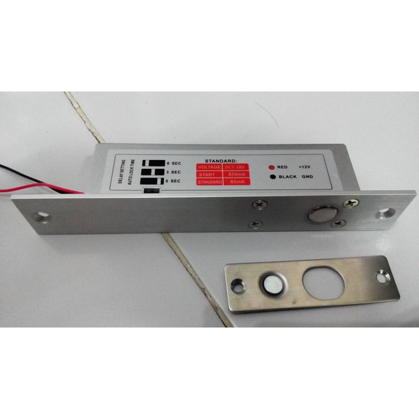 Electric Drop Bolt Lock Delay 2 wire kunci rfid access control 2 kabel