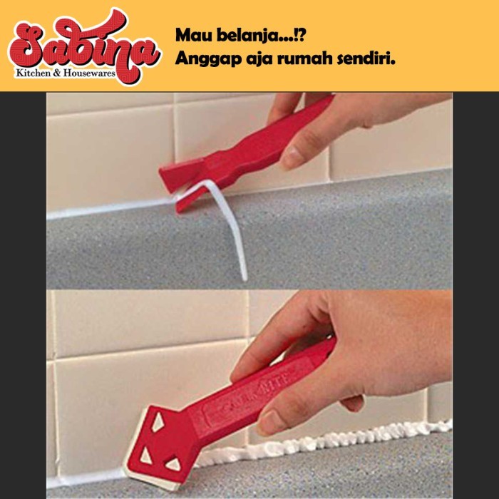 Balight 2 in 1 Alat Pembersih Perapi Lem Silikon Sealant Tool