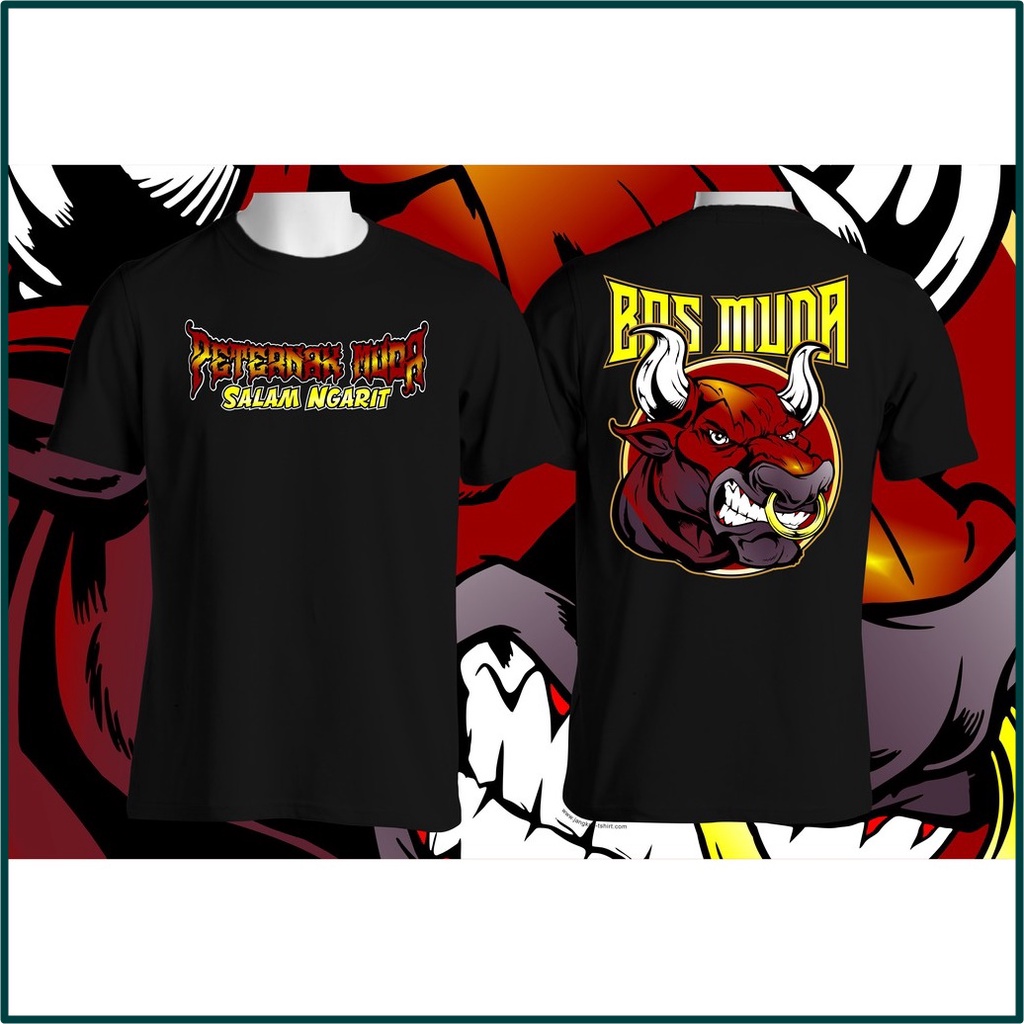 Kaos Peternak Muda || Bos Muda Salam Ngarit kaos sapi murah terbaik viral bagus  ya kakak