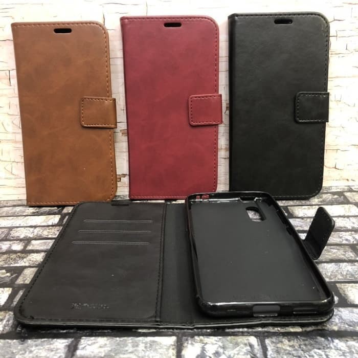 Samsung A70 Flip Case Leather Flip Cover Kulit Casing Samsung A 70 a70